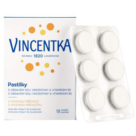 Vincentka Pastilky ovocné 18ks