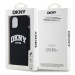 Zadní kryt DKNY Liquid Silicone Arch Logo MagSafe pro Apple iPhone 11, černá