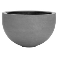 Květináč Bowl, barva šedá, více velikostí - PotteryPots Velikost: L - v. 38 cm, ⌀ 60 cm