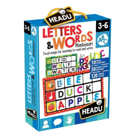 Montessori - Bingo - Písmena a slova Headu