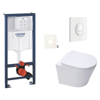 Závěsný wc set do lehkých stěn / předstěnová montáž Swiss Aqua Technologies Infinitio SIKOGRSIN1