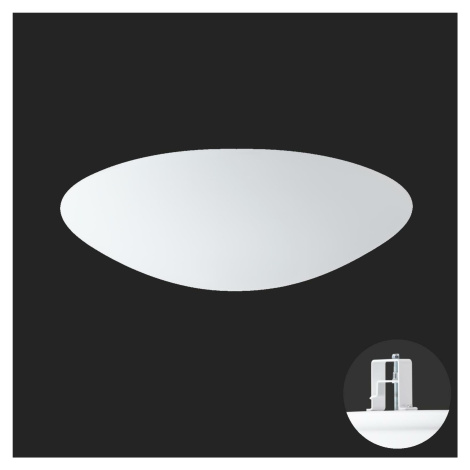 OSMONT AUR59372 AURA V9 stropní/nástěnné skleněné polovestavné svítidlo bílá IP44 3000 K 35W LED