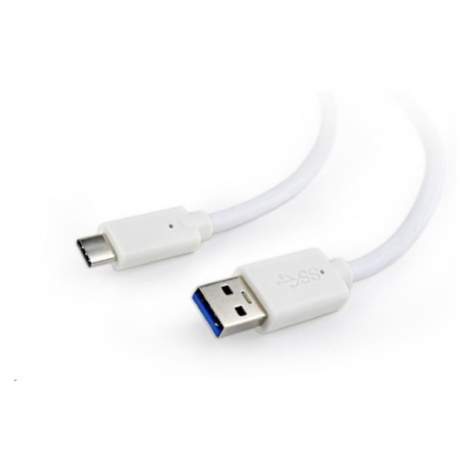 GEMBIRD Kabel USB 3.0 AM na Type-C kabel (AM/CM), 1m, bílý