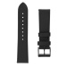 Kožený řemínek FIXED Leather Strap s šířkou 20mm pro smartwatch, černá
