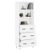 vidaXL Skříň highboard bílá 69,5 x 34 x 180 cm kompozitní dřevo