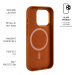 FIXED MagLeather kožený kryt s MagSafe Apple iPhone 15 Plus hnědý
