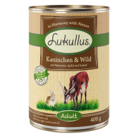 Lukullus 24 x 400 g - 20 + 4 zdarma - Králík & zvěřina