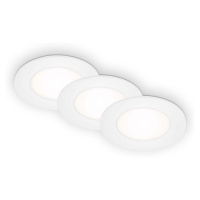 BRILONER 3ks sada LED vestavné svítidlo, pr. 8,6 cm, 3 W, 350 lm, bílé BRI 7057-436