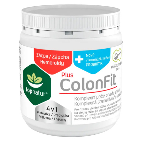 Topnatur Prášek ColonFit+ proti zácpě a hemoroidům, doplněk stravy 180 g