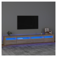 vidaXL TV skříňka s LED osvětlením dub sonoma 270 x 35 x 40 cm