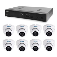 AVTECH NVR AVH1109 + 8x 8MPX IP Dome kamera AVTECH DGM8208SVAT