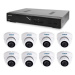 AVTECH NVR AVH1109 + 8x 8MPX IP Dome kamera AVTECH DGM8208SVAT