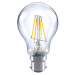 Sylvania LED žárovka B22 A60 filament 4,5W 827, čirá