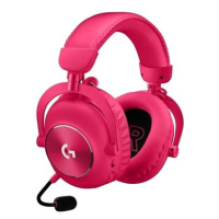 Logitech G PRO X 2 LIGHTSPEED Gaming Headset, růžová
