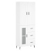 vidaXL Skříň highboard bílá 69,5 x 34 x 180 cm kompozitní dřevo