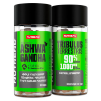 Nutrend Ashwagandha + Tribulus Terrestris dárková sada 2x60 kapslí