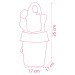 Kyblík set Minnie Garnished Bucket Smoby s konví 17 cm vysoký od 18 měsíců