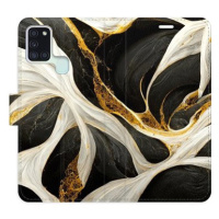 iSaprio flip pouzdro BlackGold Marble pro Samsung Galaxy A21s