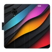 iSaprio Flip pouzdro Color Waves pro Xiaomi Redmi Note 9 Pro / Note 9S