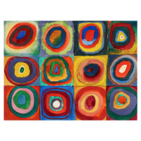 Obrazová reprodukce Squares with Concentric Circles / Concentric Rings - Wassily Kandinsky, (40 