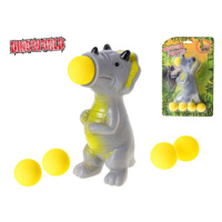 MIKRO TRADING - Dinoworld střílecí dinosaurus 14cm s pěti míčky na kartě