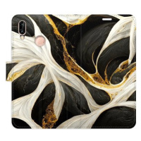 iSaprio flip pouzdro BlackGold Marble pro Huawei P20 Lite