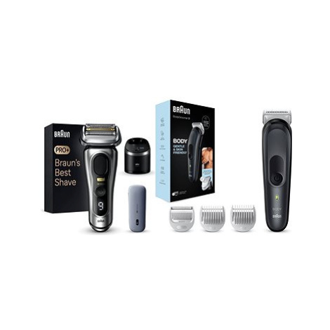 Braun Series 9 PRO+ Wet&Dry + Braun Sada Pro Péči O Tělo 3 BG3350 pro Muže