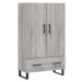 vidaXL Skříň highboard šedá sonoma 69,5 x 31 x 115 cm kompozitní dřevo