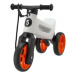 Odrážedlo FUNNY WHEELS Rider SuperSport bílé/oranž. 2v1+popruh,výš.sedla28/30cm nos.25kg 18m+v s