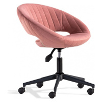 Čalouněná židle khalisa - růžová, černá