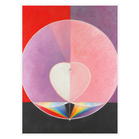 Obrazová reprodukce The Dove No.2 (Rainbow Abstract Heart) - Hilma af Klint, 30 × 40 cm