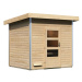 Venkovní finská sauna NORGE Lanitplast Přírodní dřevo
