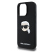 Karl Lagerfeld Liquid Silicone Karl Head MagSafe kryt iPhone 16 Pro černý