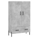 vidaXL Skříň highboard betonově šedá 69,5x31x115 cm kompozitní dřevo