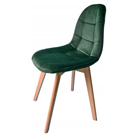 Moderní čalouněná židle zelené barvy