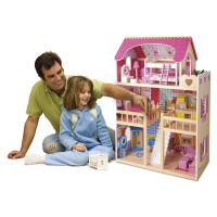 Dřevěný domeček pro panenky Rezidence,4 laky 243005