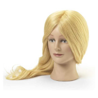 BraveHead 9855 Female Blonde - cvičná hlava, 100% lidské vlasy, 45-50 cm