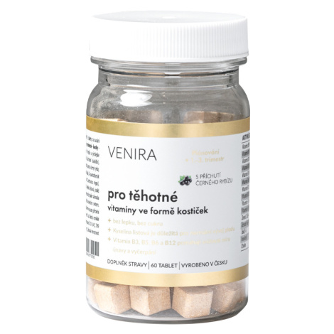 Venira Vitamíny pro těhotné 60 tablet černý rybíz