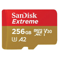 SanDisk micro SDXC karta 256GB Extreme + adaptér SDSQXAV-256G-GN6MA