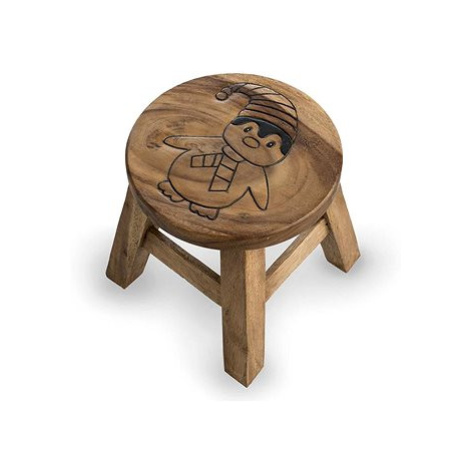 Dřevěná dětská stolička - TUČŇÁK PŘÍRODNÍ AK Trading