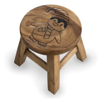 Dřevěná dětská stolička - TUČŇÁK PŘÍRODNÍ