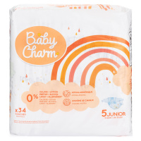Plenky Baby Charm Super Dry Flex vel. 5 Junior, 11 - 16 kg, 34 ks
