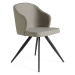 Estila Designová jídelní židle Urbano s černými nožičkami šedá 82cm