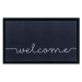 Hanse Home Collection koberce Protiskluzová rohožka Welcome 104512 Anthracite/Cream - 40x60 cm