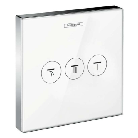 Hansgrohe Shower Select - Ventil pod omítku pro 3 spotřebiče, bílá/chrom 15736400