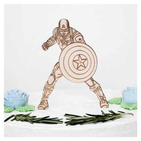 Postavička na dort - Captain America DUBLEZ