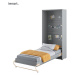 Dig-net nábytek Sklápěcí postel Lenart CONCEPT PRO CP-03 | 90 x 200 cm Barva: Bílá