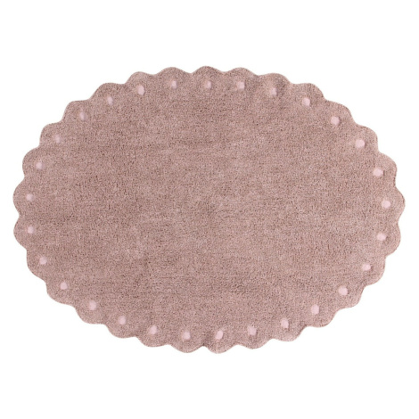 Lorena Canals, Dětský kusový koberec Pinecone Vintage Nude ovál, 130x180, růžová, dětský pokoj