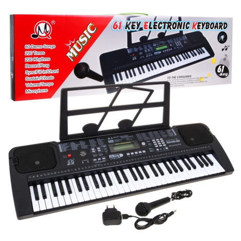 Mamido  Mamido Dětský keyboard s mikrofonem rádiem USB MP3 MQ6152