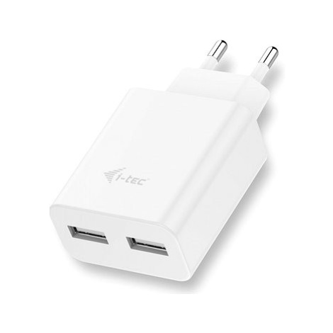 i-tec USB Power Charger 2 Port 2.4A White